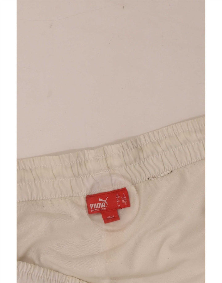 Pantaloni de trening Puma pentru bărbați, mari, albi
