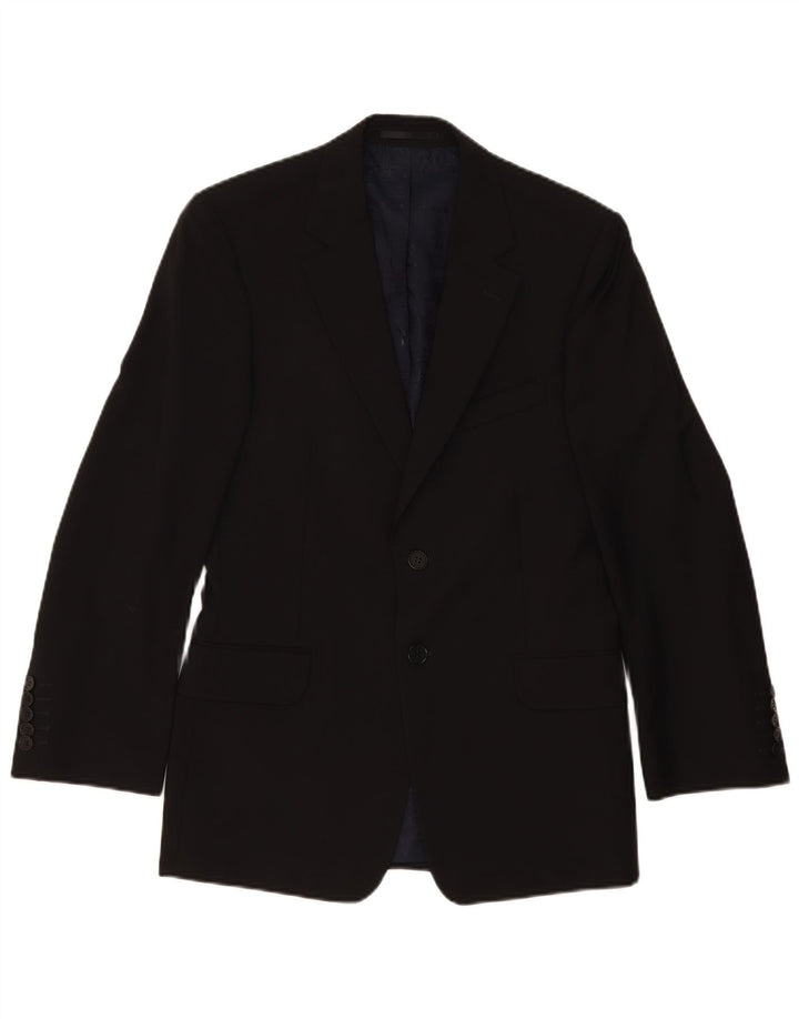 Sacou Paul Smith pentru bărbați cu 2 nasturi, UK 36, lână neagră mică