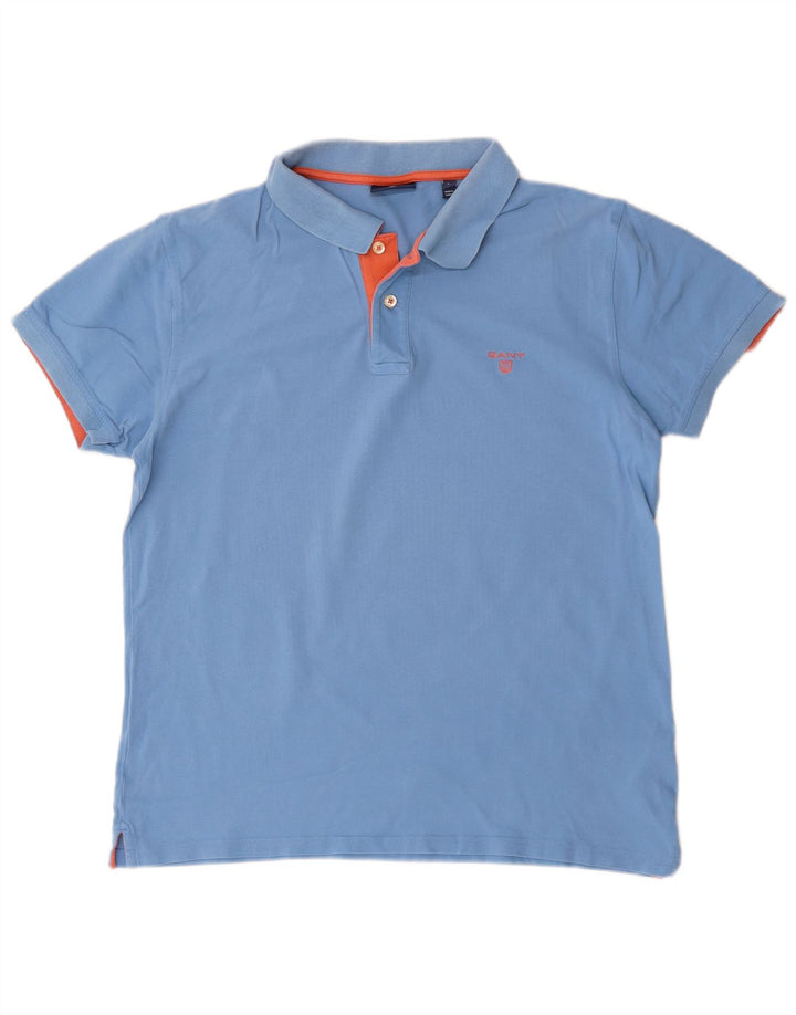 Tricou polo pentru bărbați Gant, mare, albastru, bumbac
