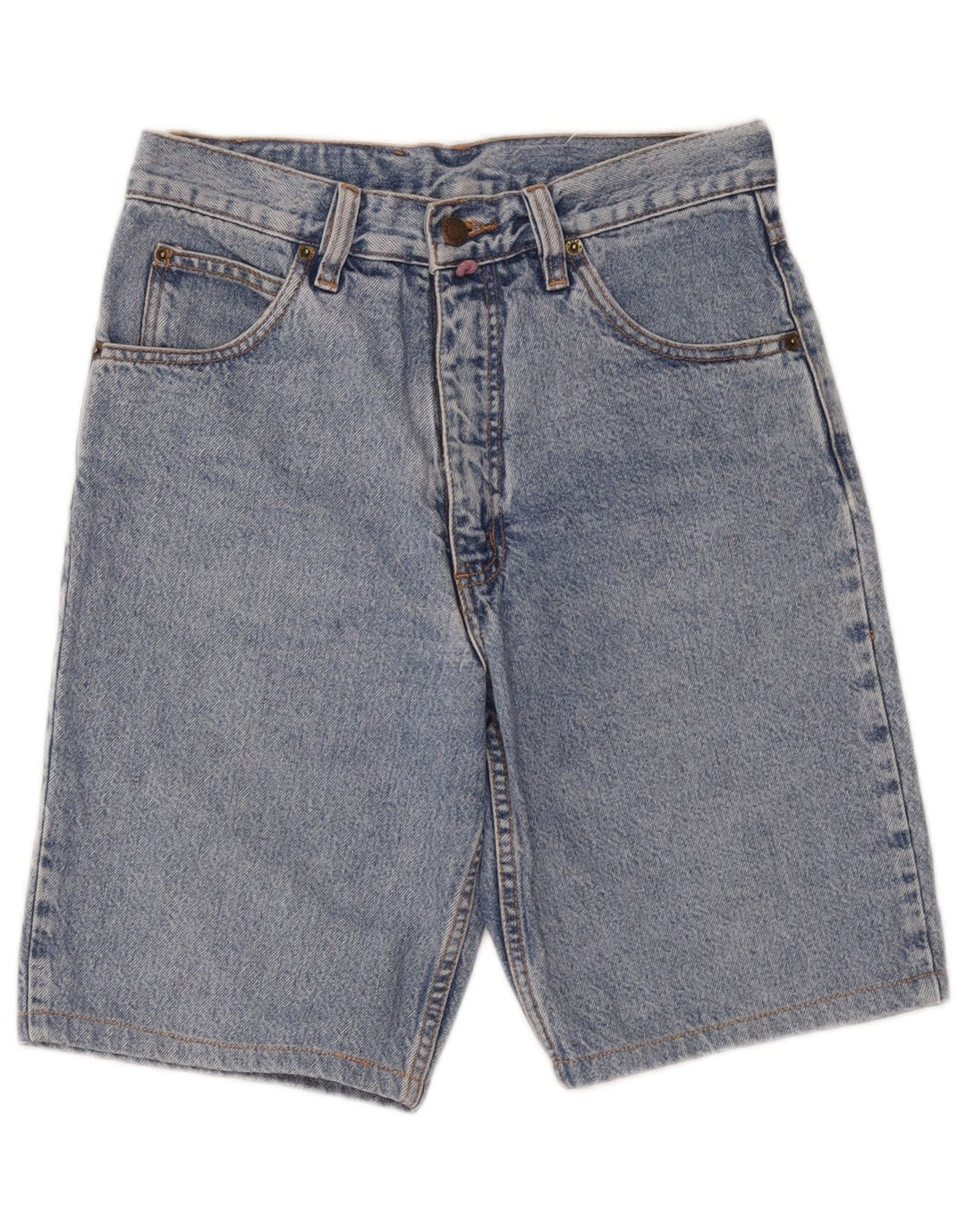 Pantaloni scurți din denim vintage pentru bărbați W30, bumbac albastru mediu
