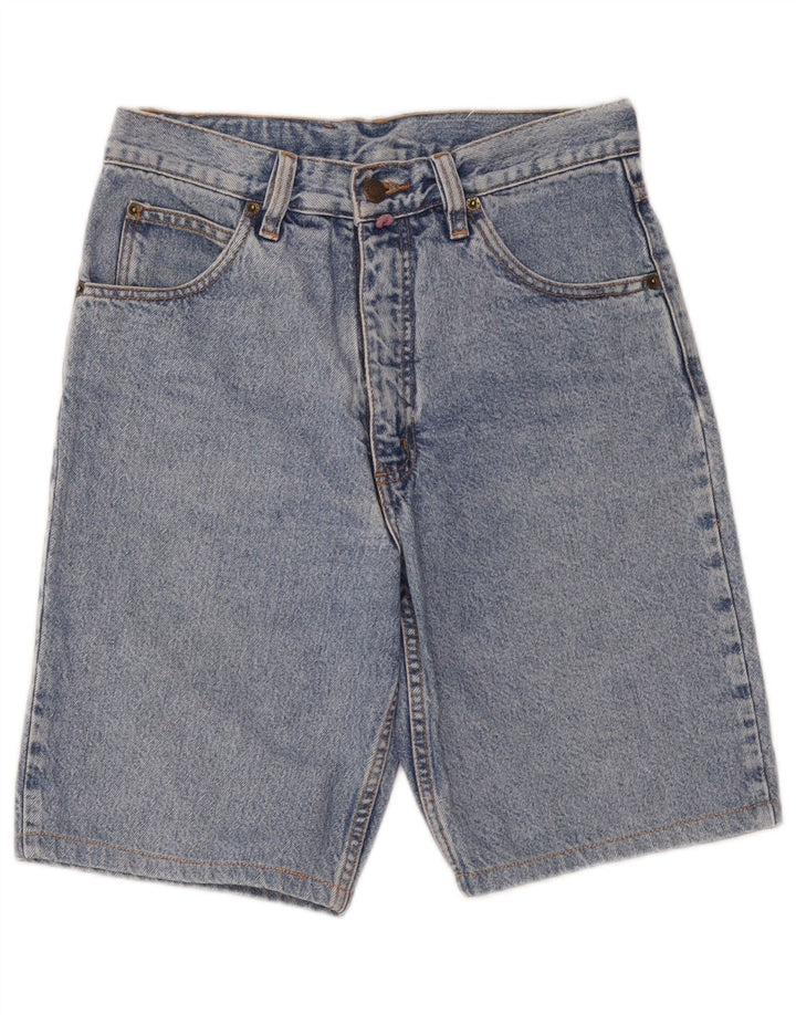 Pantaloni scurți din denim vintage pentru bărbați W30, bumbac albastru mediu