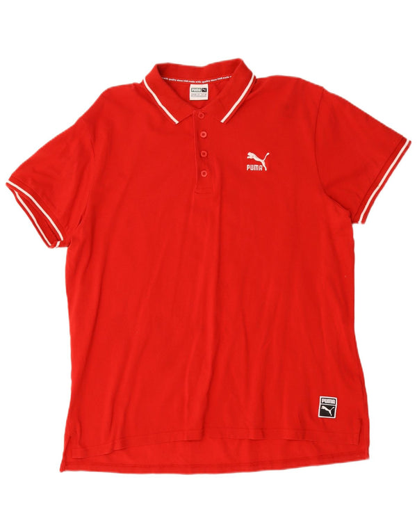 Tricou polo pentru bărbați Puma 2XL bumbac roșu