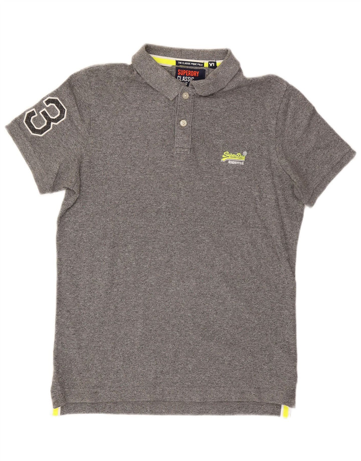 SUPERDRY tricou polo pentru bărbați XL bumbac gri