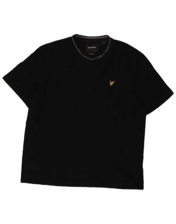 Tricou grafic Lyle & Scott pentru bărbați, XL, negru, bumbac