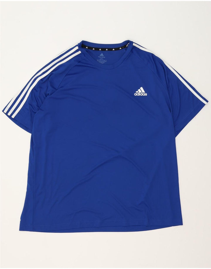 Tricou pentru bărbați Adidas Aeroready Top 2XL poliester albastru