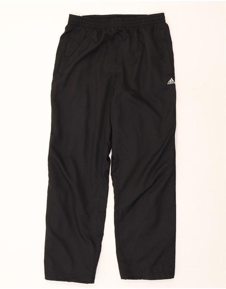 Pantaloni de trening Adidas pentru bărbați, poliester mediu negru