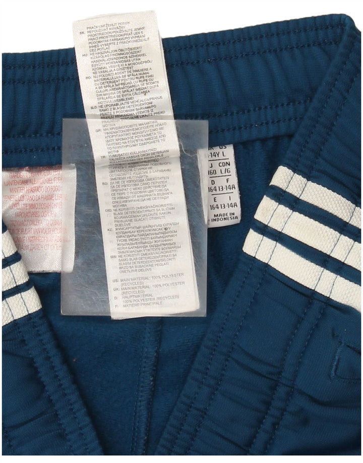 Pantaloni scurți sport adidas băieți 13-14 ani poliester albastru