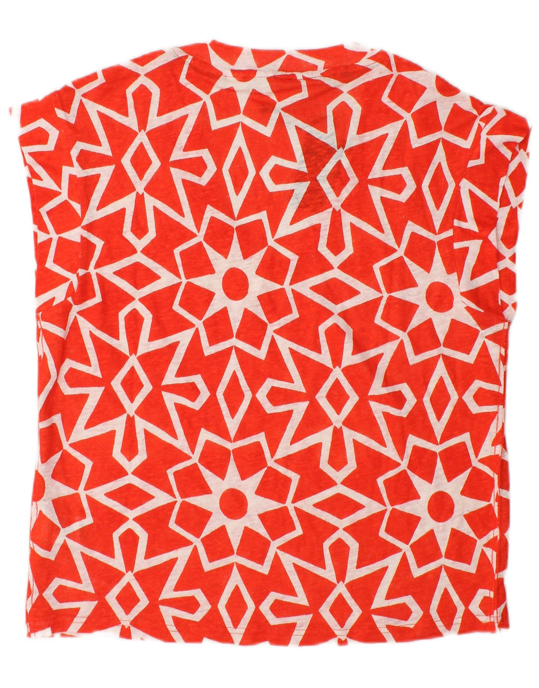 White Stuff Bluză Femei Top UK 12 Medium Red Geometric Line