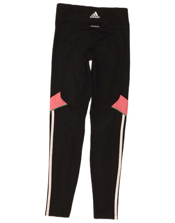 Leggings Aeroready pentru fete Adidas 14-15 ani, negru, poliester color bloc