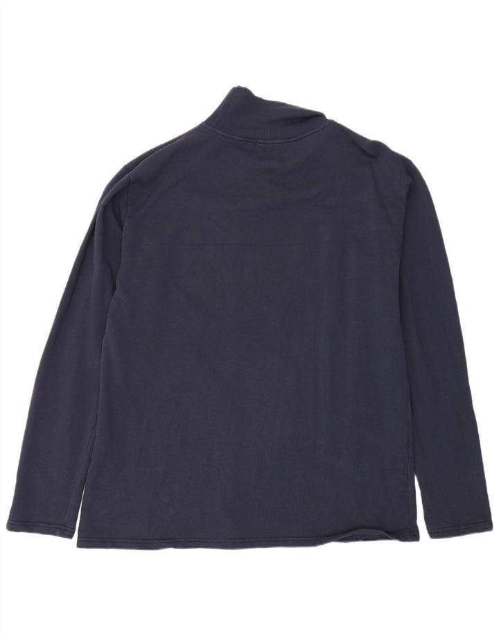 Top grafic pentru bărbați Converse cu mânecă lungă XL, bumbac bleumarin