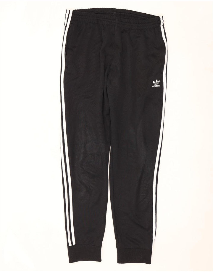 Pantaloni de trening pentru bărbați ADIDAS Pantaloni de jogging, mari, negru, poliester