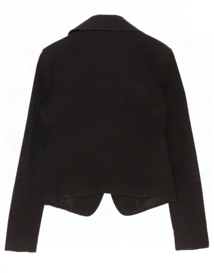 Patrizia Pepe Jachetă Blazer Femei 2 Nasturi IT 44 Bumbac Negru Mediu