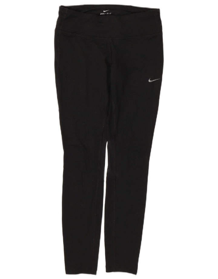 Leggings Dri Fit NIKE pentru femei UK 10 Poliester negru mic