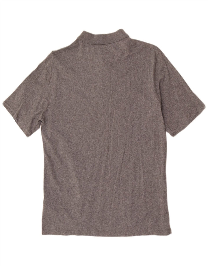 Tricou polo Massimo Dutti pentru bărbați, bumbac gri mare