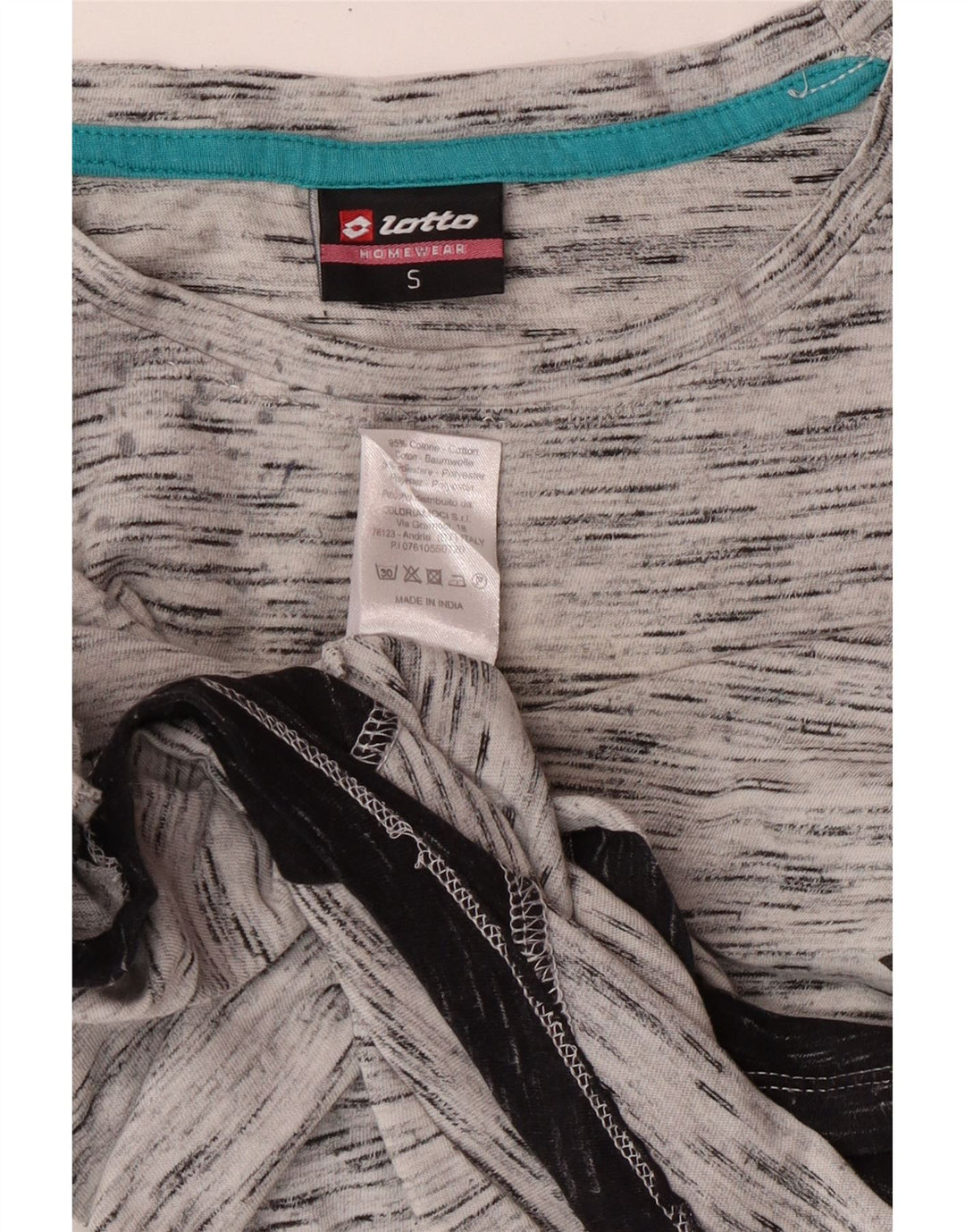 Top cu grafic supradimensionat pentru femei LOTTO cu mânecă lungă UK 10 mic, gri, pete