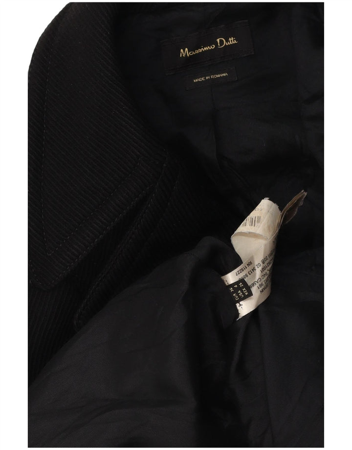 Massimo Dutti Jachetă Blazer Femeie Dublu Breasted EU 36 XS Poliamidă Neagră