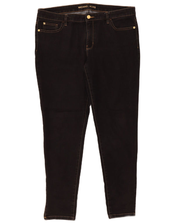 Jeans jegging pentru femei Michael Kors US 12 Large W31 L31 Bumbac negru