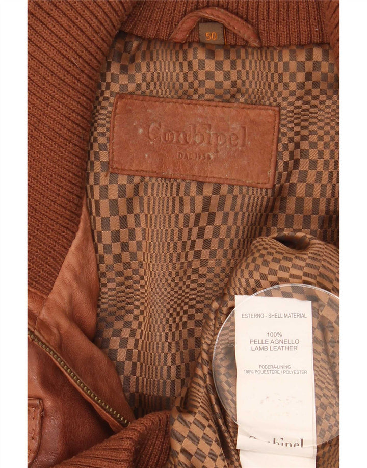 Jachetă de piele pentru bărbați Conbipel IT 50 Large Brown