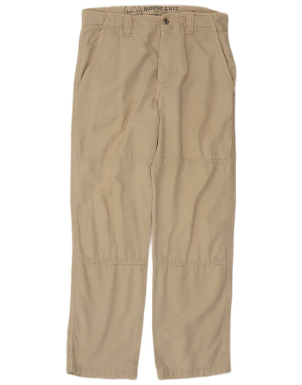 Murphy & Nye Pantaloni chino drepți Sailmakers pentru bărbați Mici L29 L29 Bej