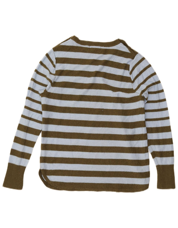 White Stuff Pulover pentru damă cu gât de barcă UK 12 Medium Khaki Dungat