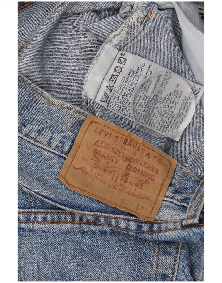 Blugi drepti pentru bărbați Levi's 595 W34 L28 Bumbac albastru