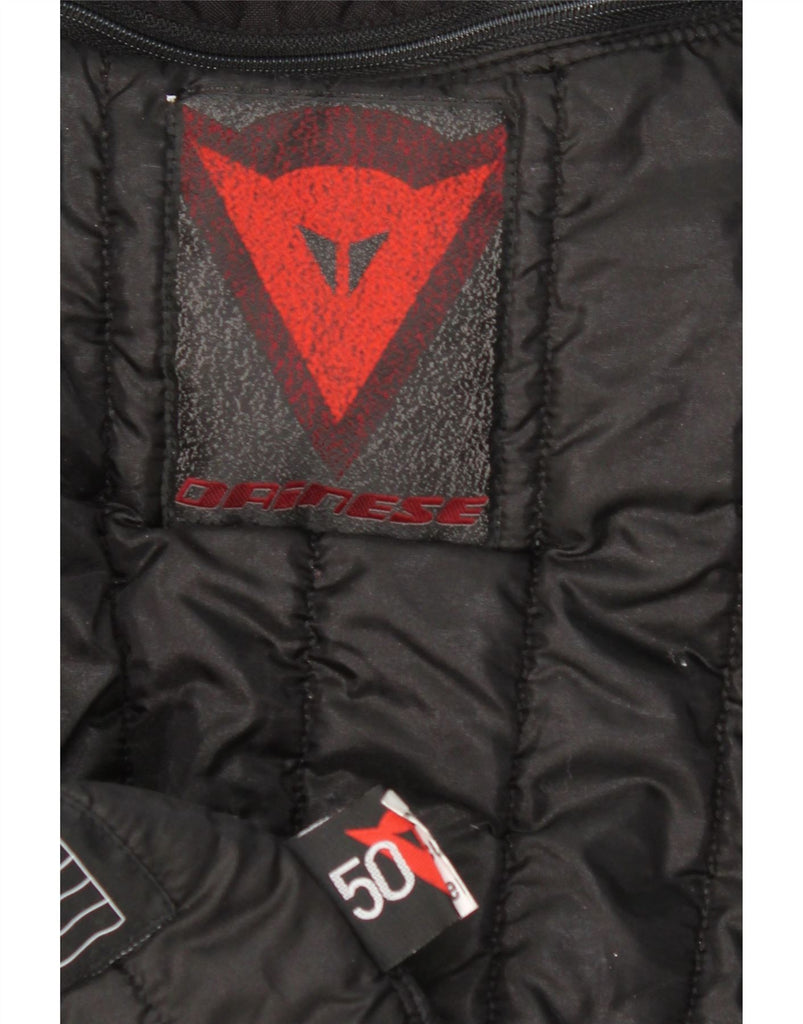 DAINESE Mens Graphic Racer Jacket IT 50 Large Red Colourblock Vintage Dainese and Second-Hand Dainese from Messina Hembry 