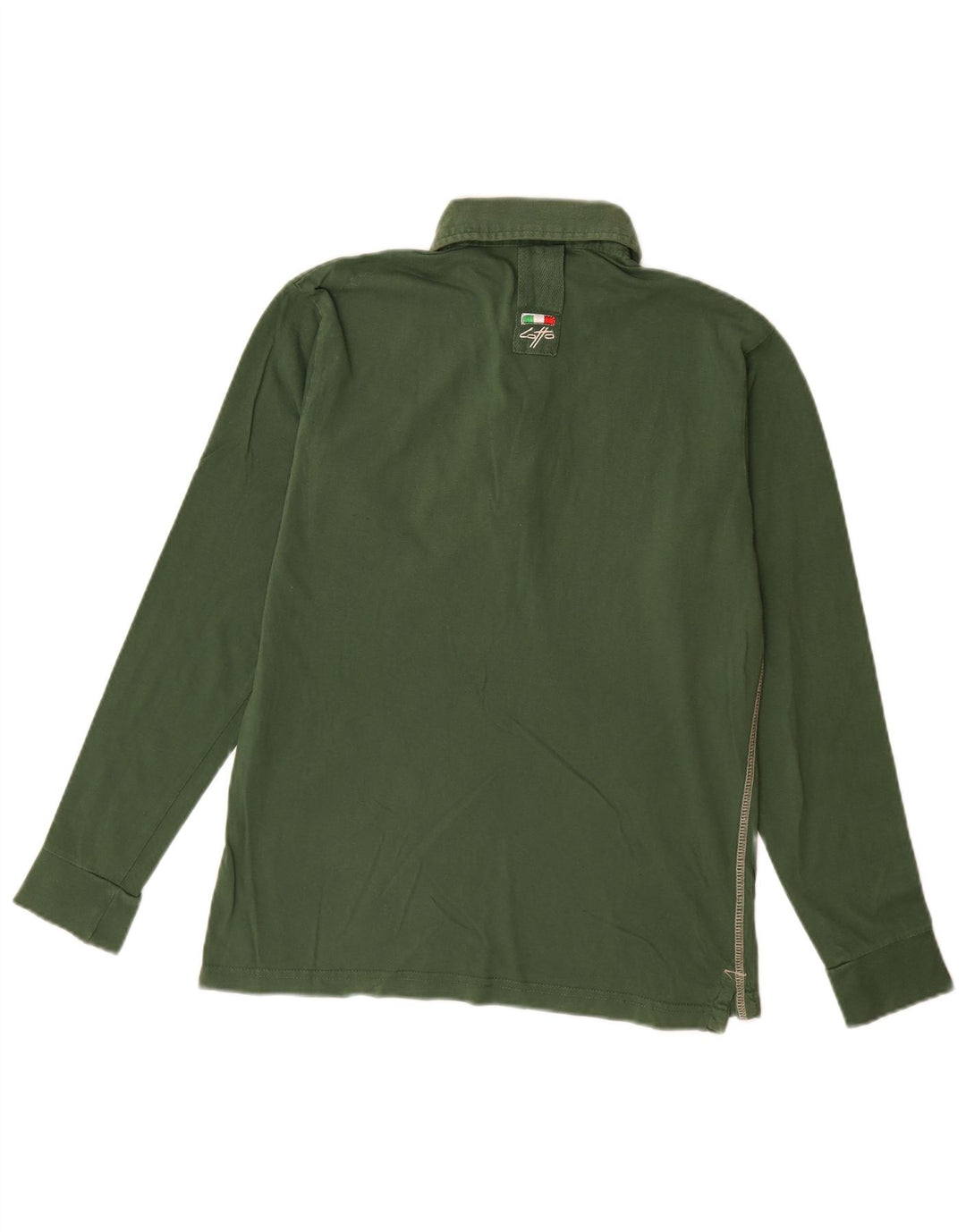 Tricou polo pentru bărbați LOTTO cu mânecă lungă, color verde mic