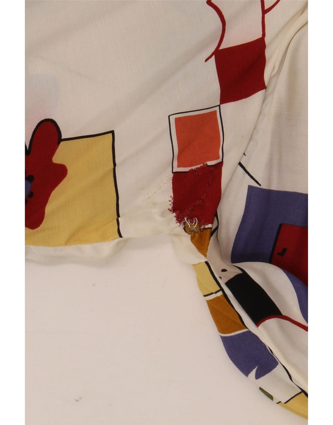 Bluză cu cămașă cu grafică supradimensionată pentru femei vintage UK 16 mare, multicoloră