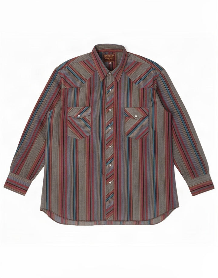 Cămașă înaltă pentru bărbați Rustler Mărimea 17 1/2 XL, cu dungi multicolore
