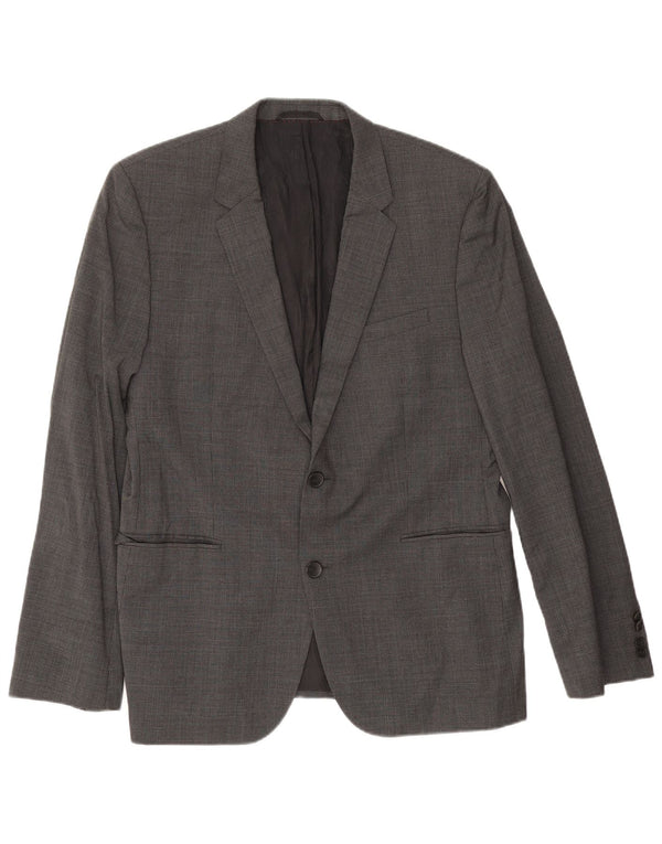 Blazer pentru bărbați Hugo Boss cu 2 nasturi EU 54 2XL Gri Houndstooth