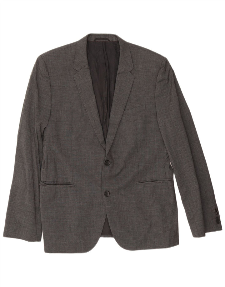 Blazer pentru bărbați Hugo Boss cu 2 nasturi EU 54 2XL Gri Houndstooth