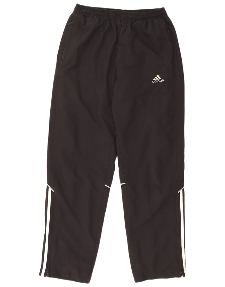Pantaloni de trening Adidas pentru bărbați, poliester mediu negru