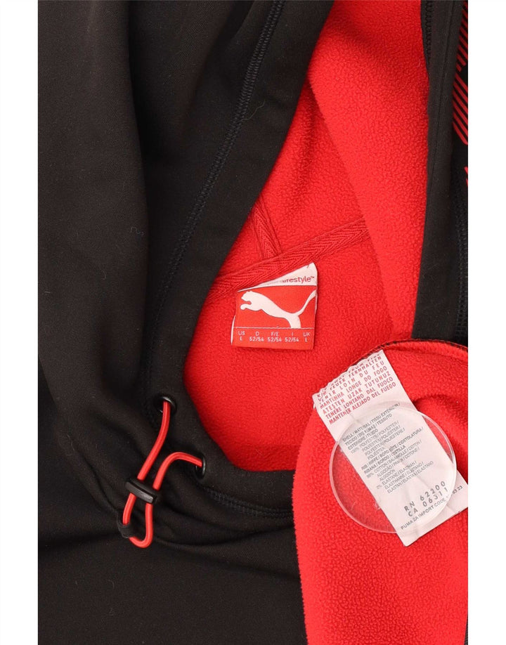 Pulover Puma pentru bărbați, mare, negru, poliester color bloc