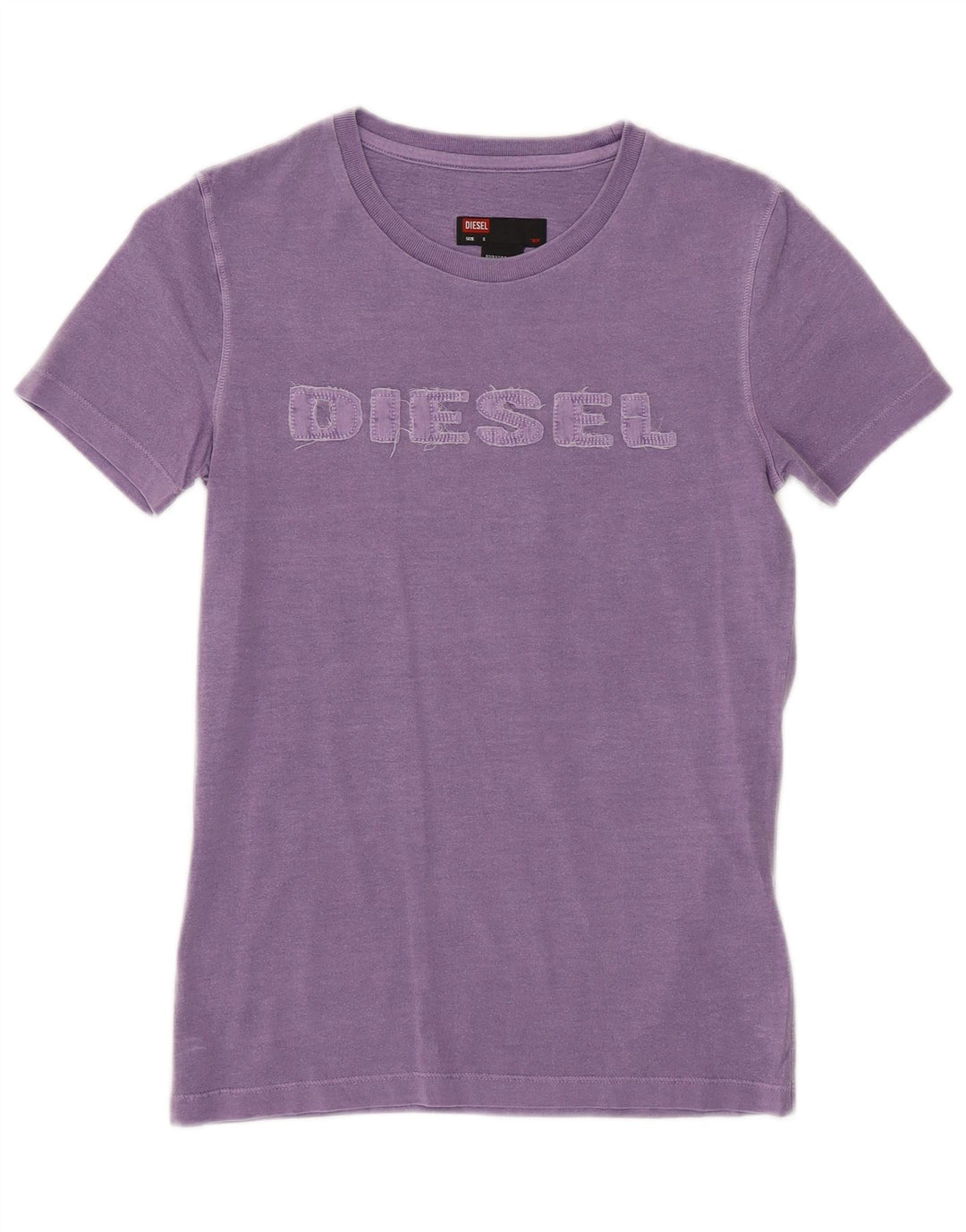 DIESEL Tricou grafic pentru femei Top UK 10 Small Purple Bumbac