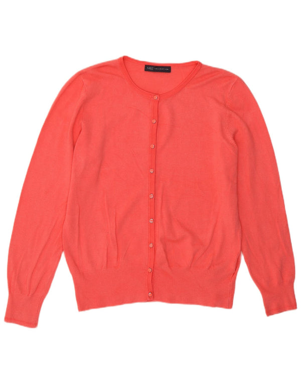 Pulover cardigan pentru femei Marks & Spencer UK 14 mare, roz, viscoză