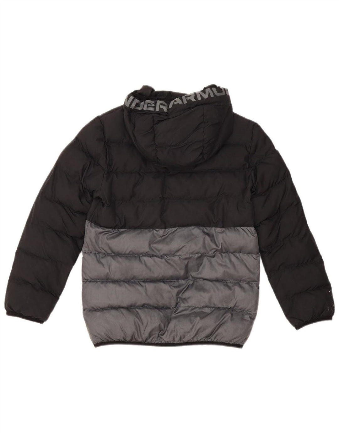 Jachetă căptușită cu grafică Under Armour pentru băieți, 10-11 ani, negru colorblock