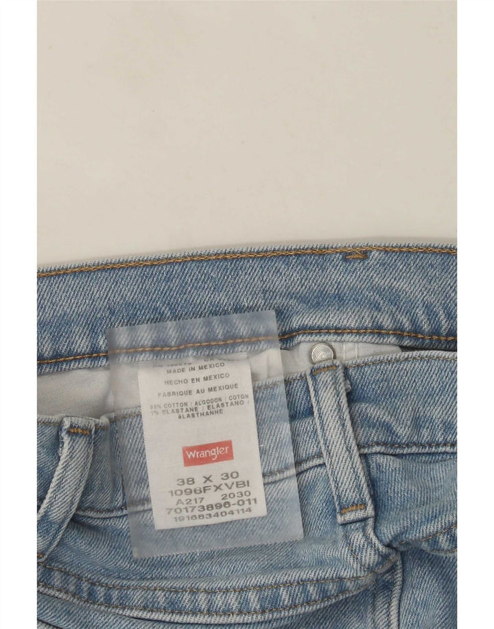 Blugi drepti pentru bărbați Wrangler W38 L30 Bumbac albastru