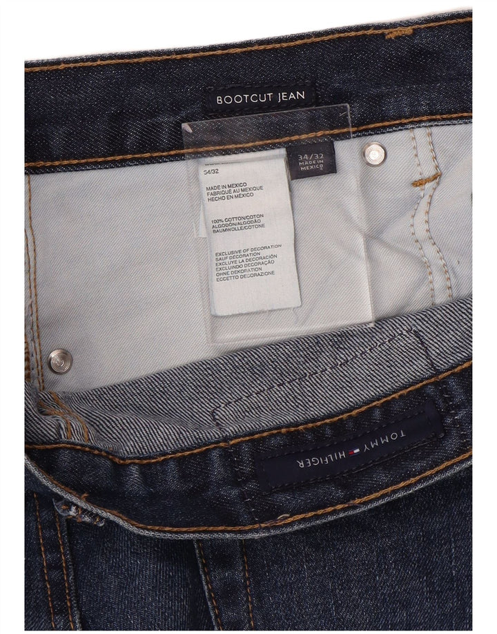 TOMMY HILFIGER Blugi Bootcut Bărbați W34 L32 Bumbac Albastru