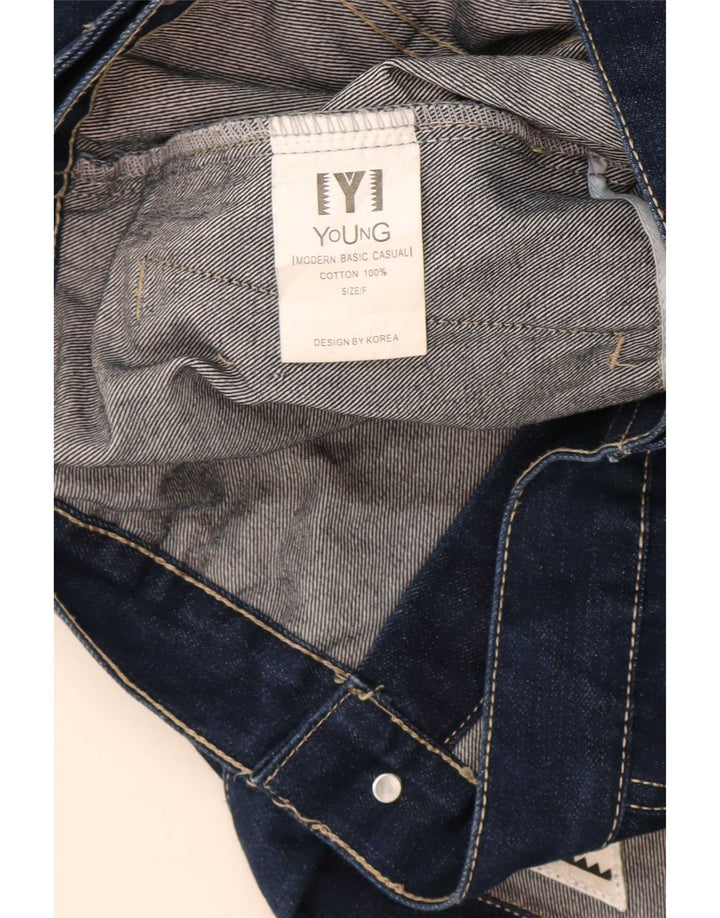 Jachetă Denim Vintage Băieți 14-15 Ani Bumbac Bleumarin