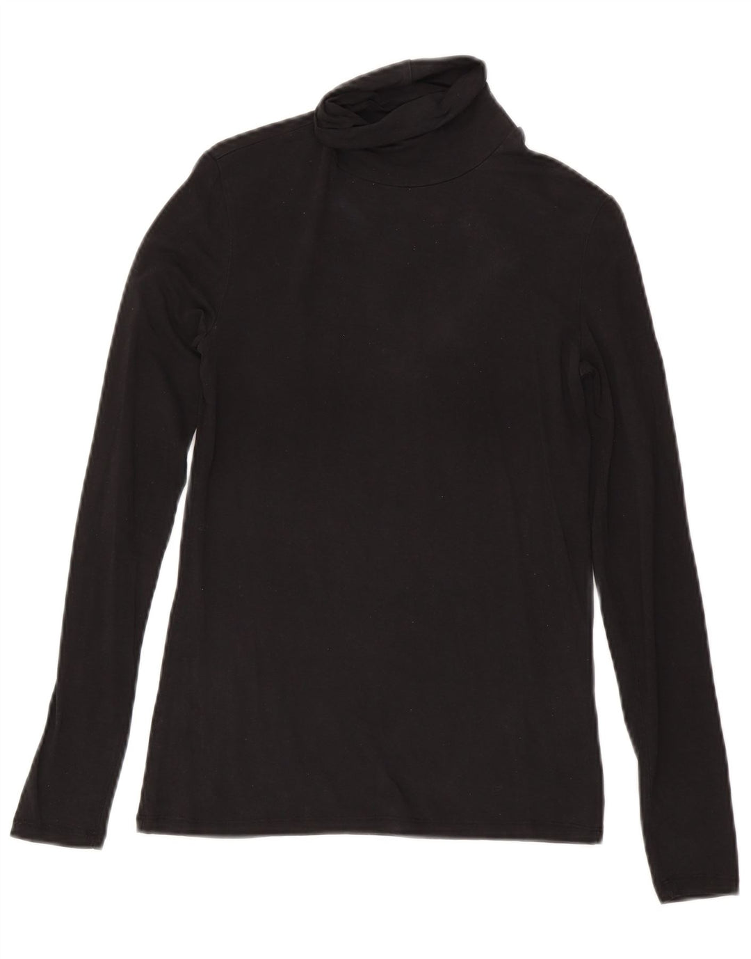 Top pentru femei Massimo Dutti cu mânecă lungă UK 8 mic negru Lyocell