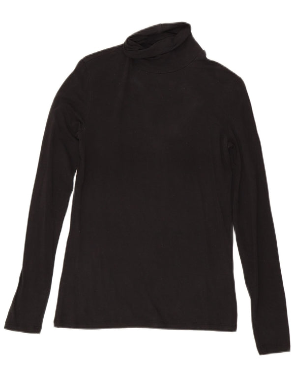 Top pentru femei Massimo Dutti cu mânecă lungă UK 8 mic negru Lyocell