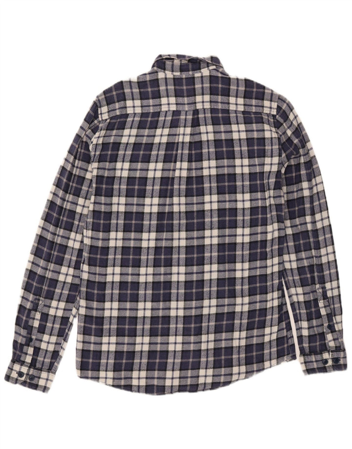 Cămașă de flanel pentru bărbați Barbour, croită, din bumbac cu carouri, albastru marin