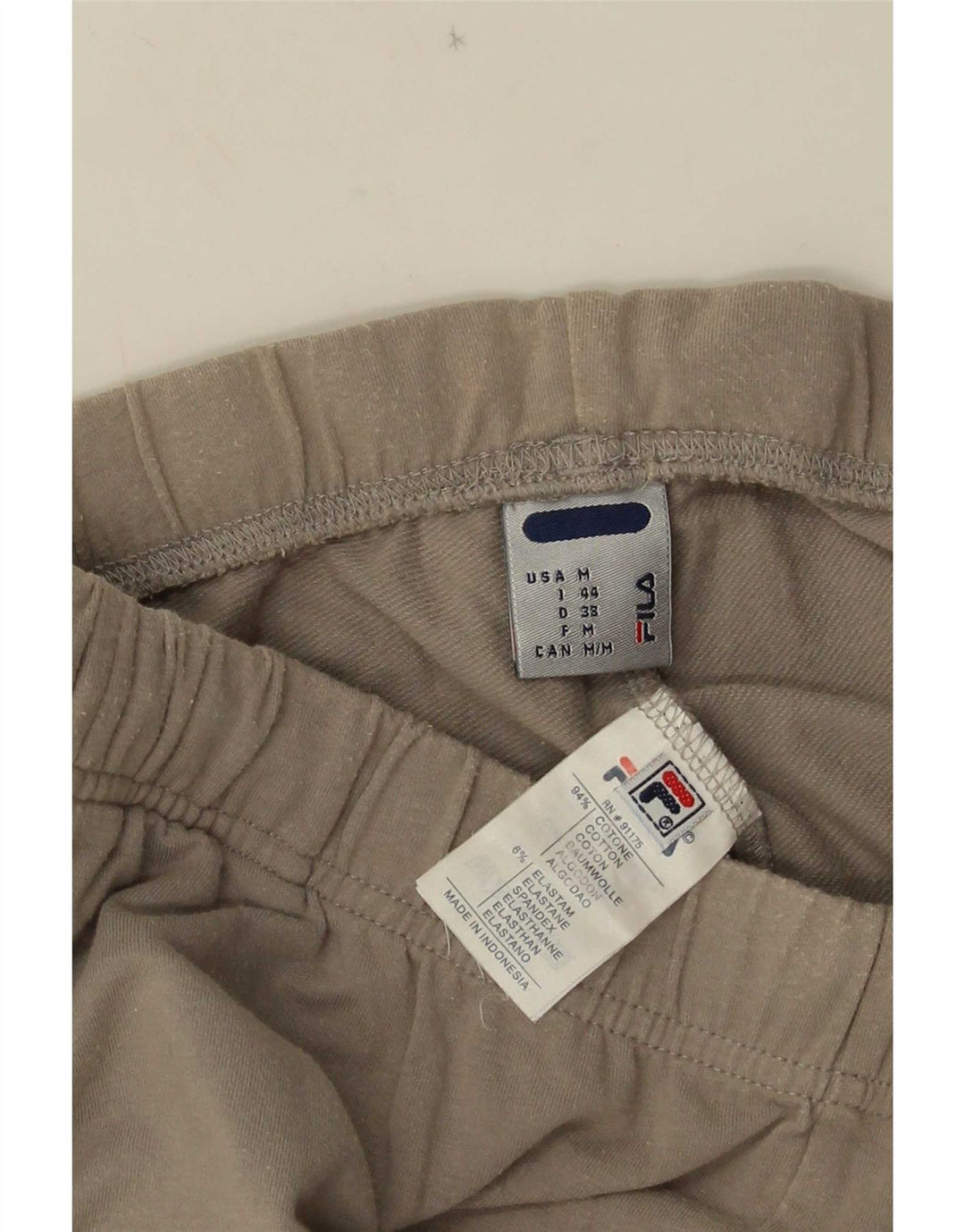 Pantaloni de trening Fila pentru femei UK 12, bumbac gri mediu