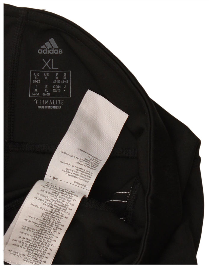 Leggings Climalite ADIDAS pentru femei UK 20/22 XL poliester negru