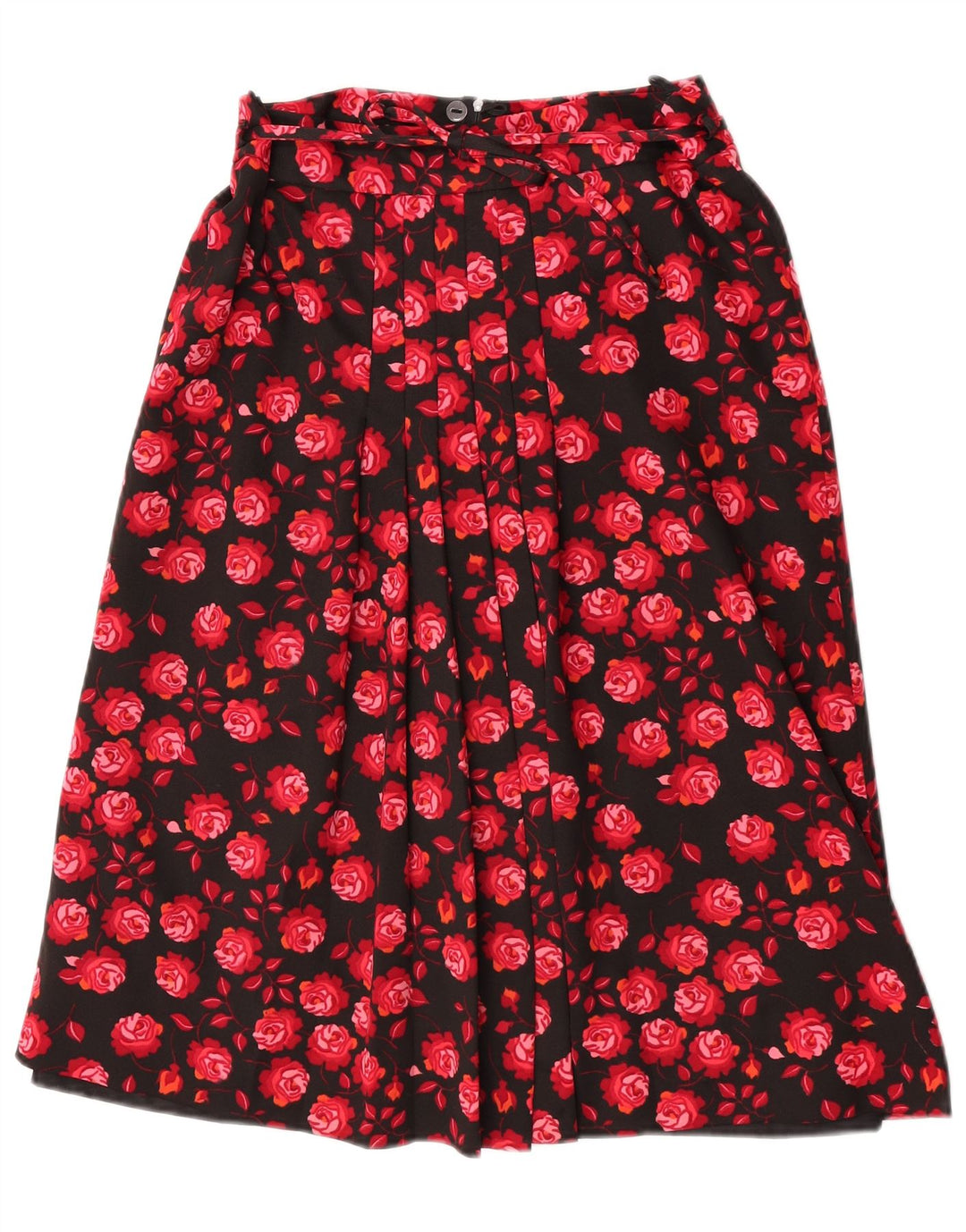 Fustă A-Line pentru Damă Vintage W28 Roșu Mediu Floral
