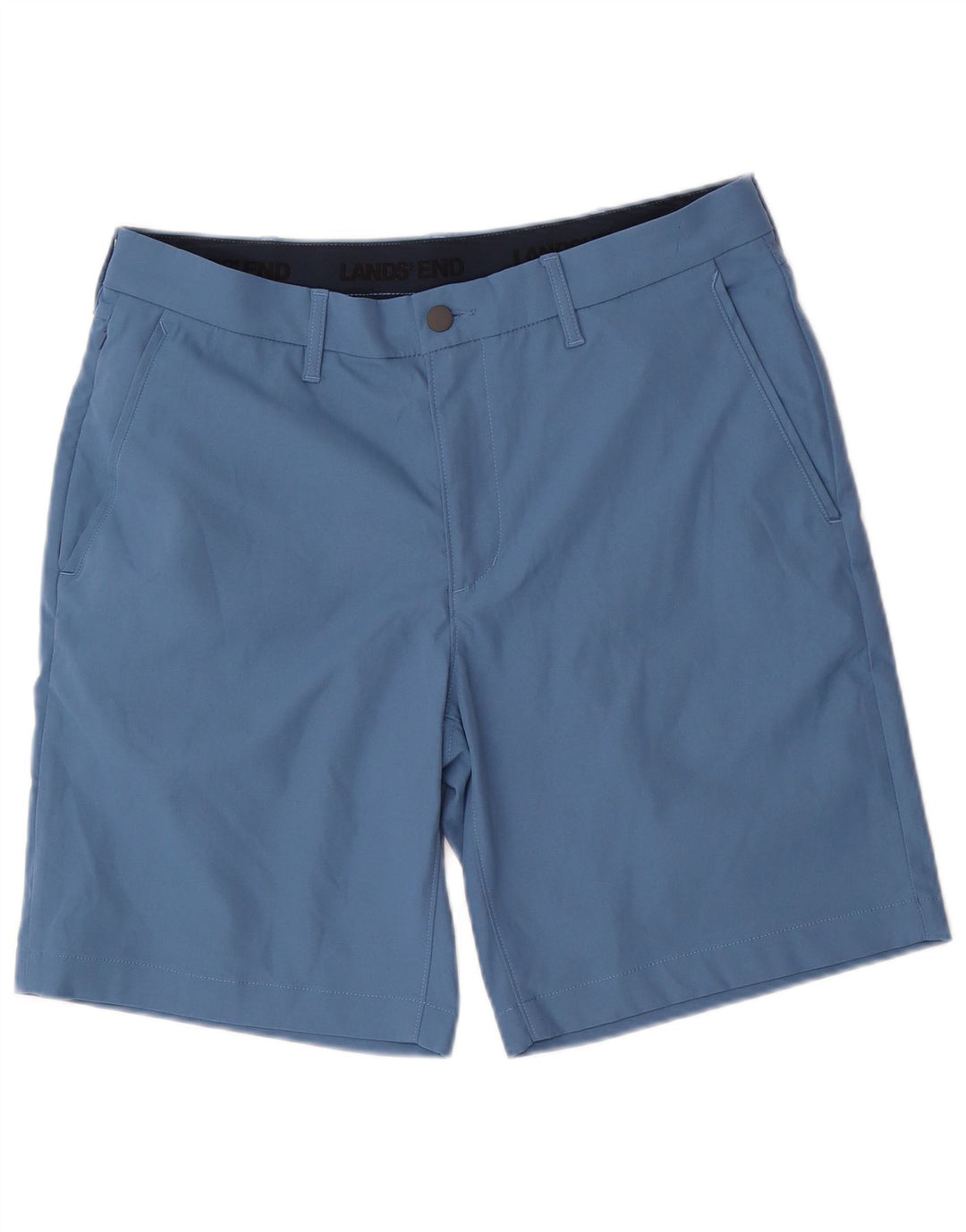Pantaloni scurți chino pentru bărbați LANDS END W34 Poliester albastru mare