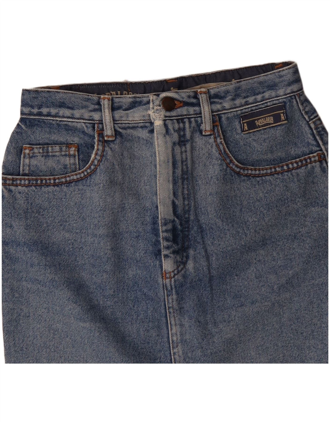 Fusta Mini denim Vintage pentru femei W26 Small Blue