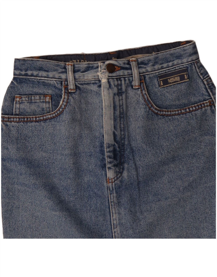 Fusta Mini denim Vintage pentru femei W26 Small Blue