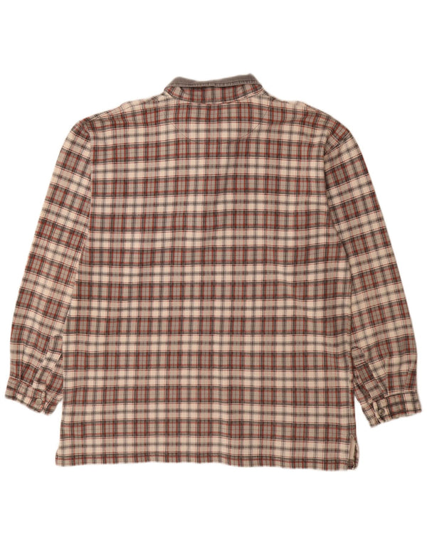 Tricou polo cu mânecă lungă pentru bărbați Take Five, bumbac cu carouri multicolore XL