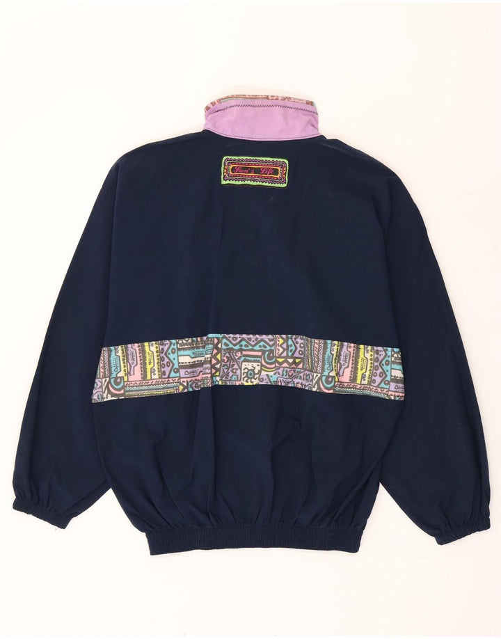 Trening Vintage pentru femei UK 10 Small Bleumarin Geometric Poliamidă